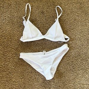 SHEIN white bikini set